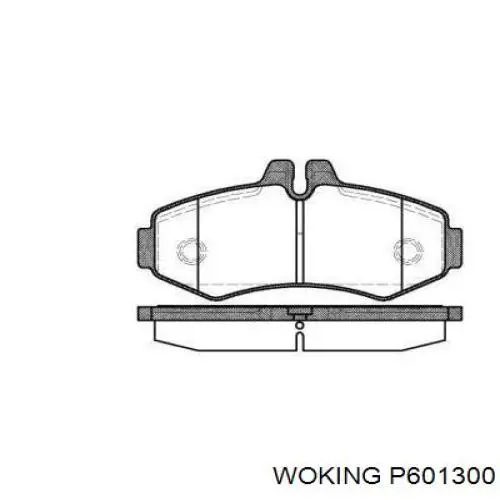 Передние тормозные колодки P601300 Woking