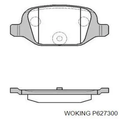 Задние тормозные колодки P627300 Woking