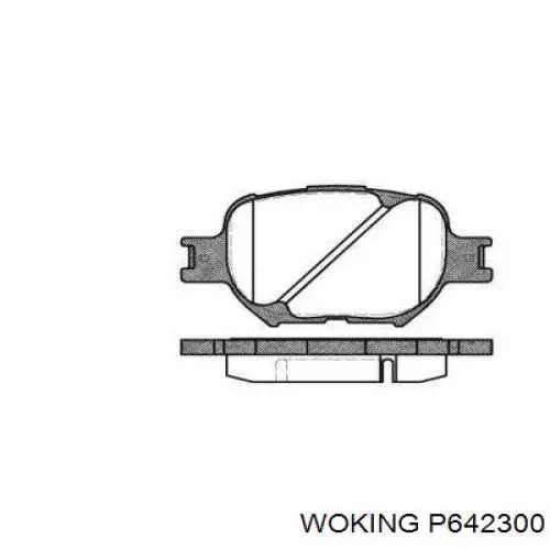 Передние тормозные колодки P642300 Woking