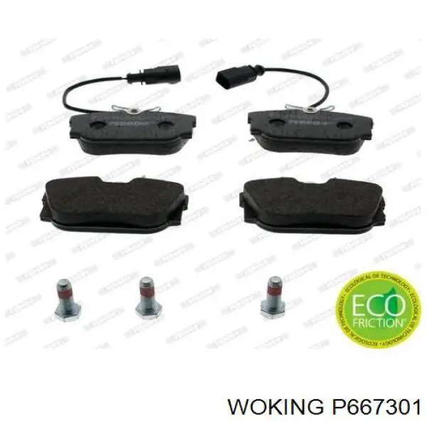 Колодки дисковые  Woking P667301 цена, от 18.68 USD