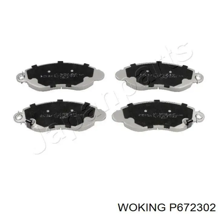 Передние тормозные колодки P672302 Woking