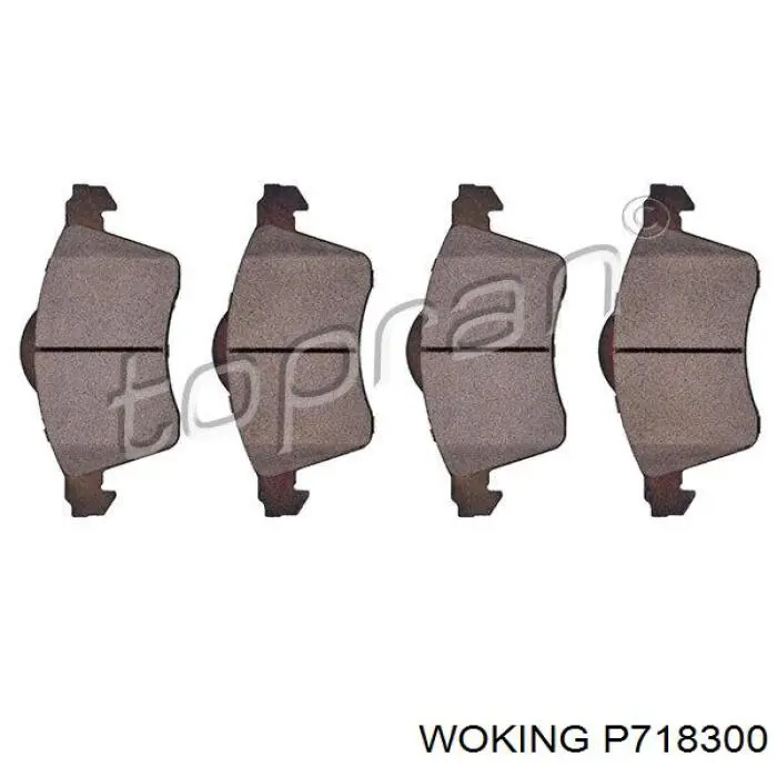 Колодки Woking P718300 цена, от 19.73 USD