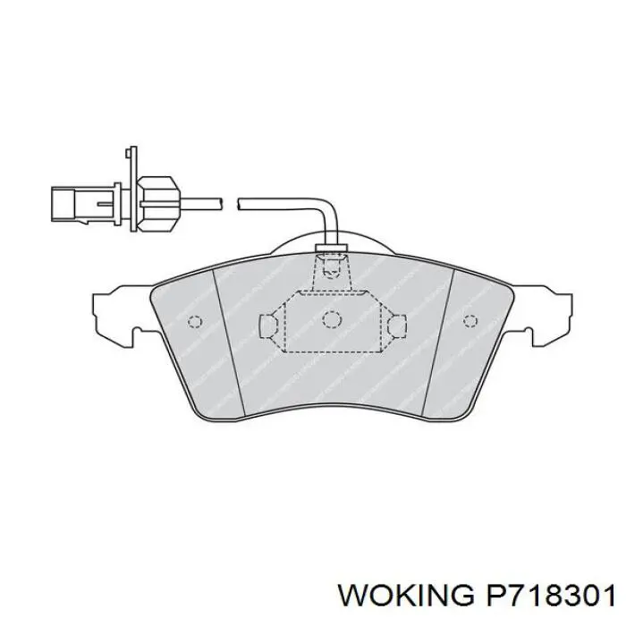 Колодки Woking P718301 цена, от 29.78 USD