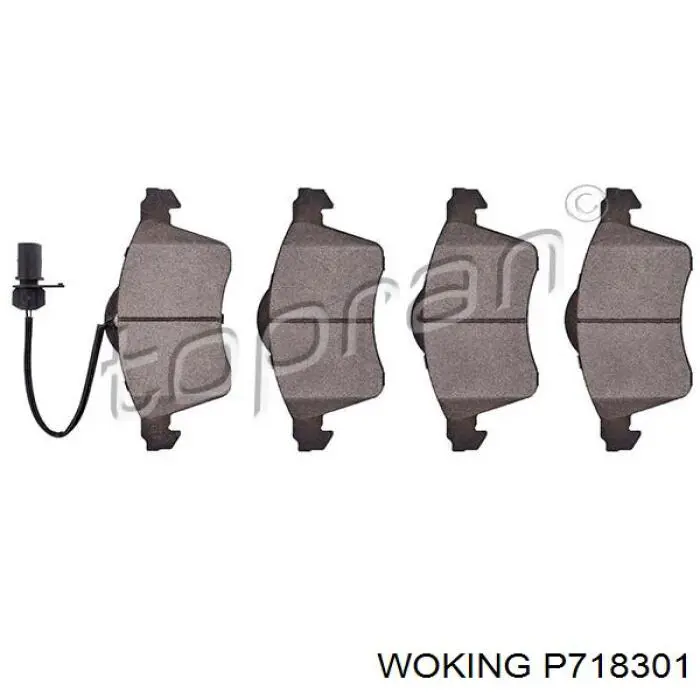 Купить P718301 Woking Колодки тормозные