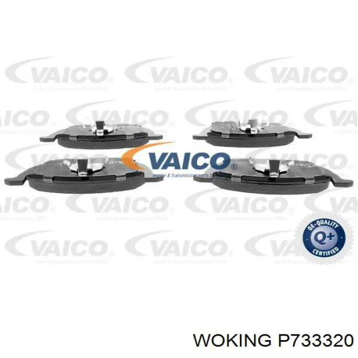 Передние тормозные колодки P733320 Woking