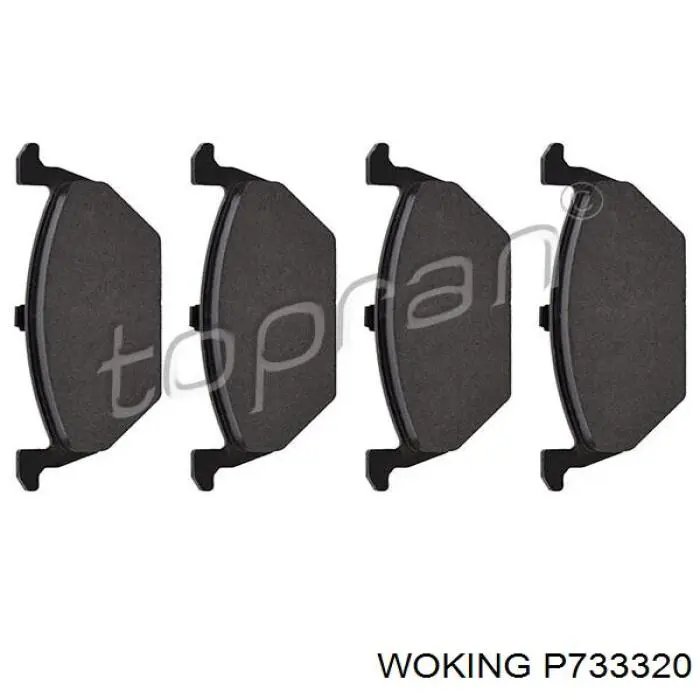 Купить P733320 Woking Колодки тормозные