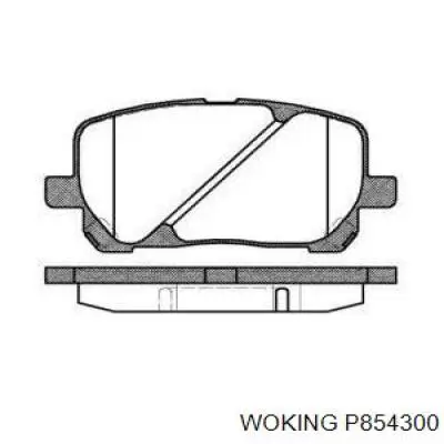 Передние тормозные колодки P854300 Woking