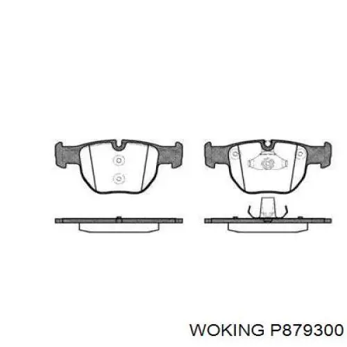 Передние тормозные колодки P879300 Woking