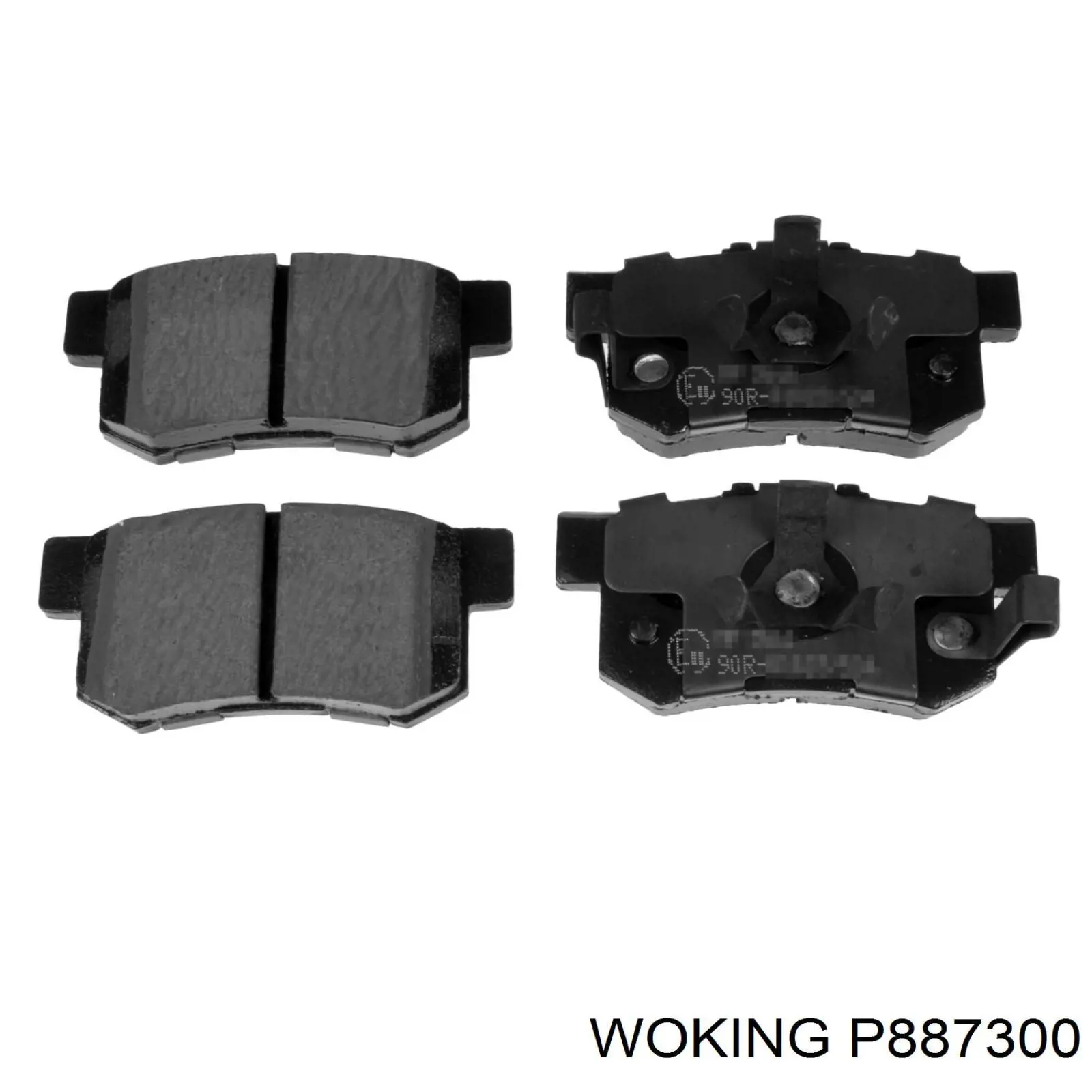 Купить P887300 Woking Колодки тормозные