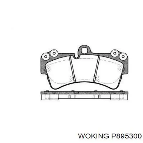 Передние тормозные колодки P895300 Woking