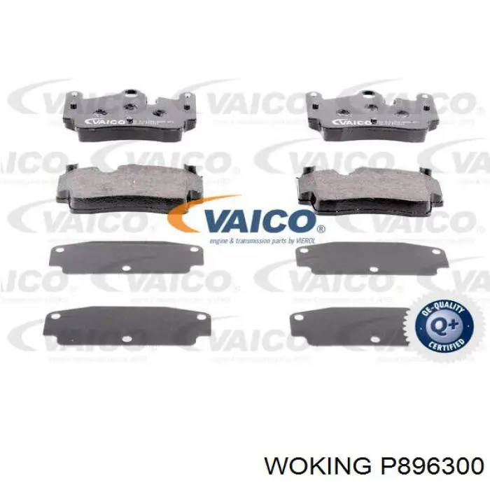 P896300 Woking Колодки тормозные дисковые комплект