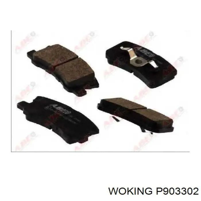 Задние дисковые колодки Woking P903302