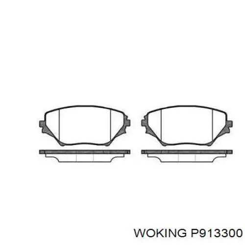 Передние тормозные колодки P913300 Woking