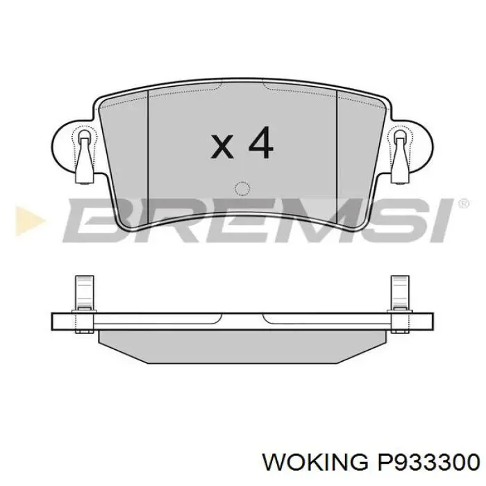 Колодки дисковые  Woking P933300 цена, от 20.29 USD