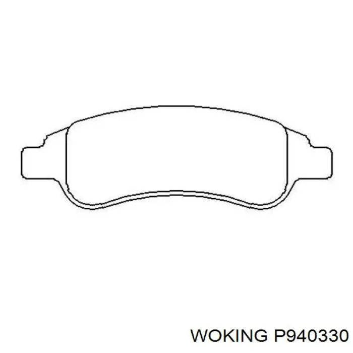 Тормозные колодки Woking P940330
