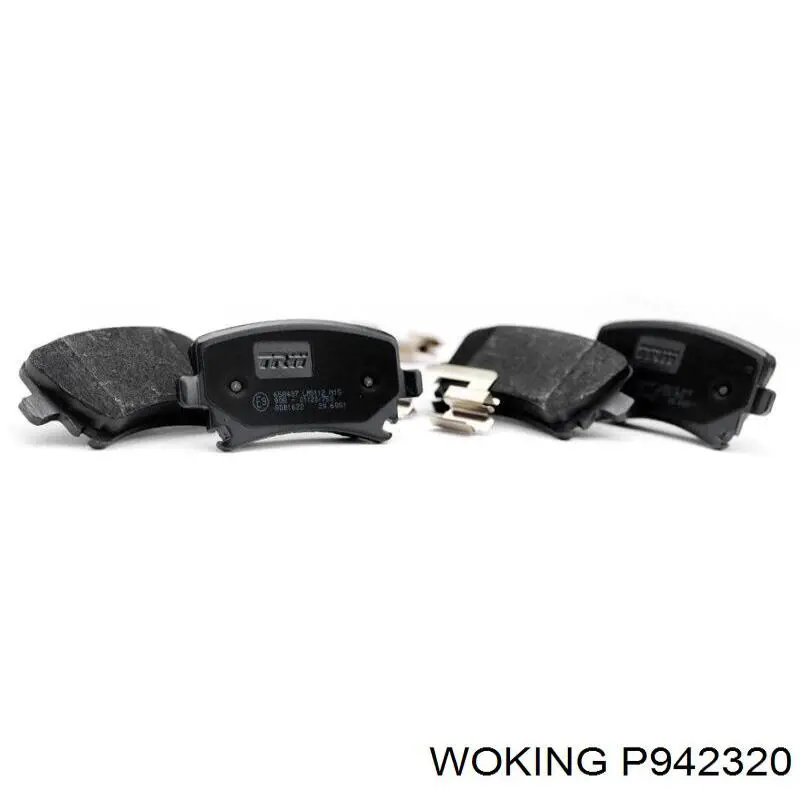 P942320 Woking Колодки тормозные дисковые комплект