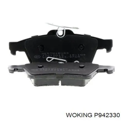 Купить P942330 Woking Колодки тормозные задние, дисковые