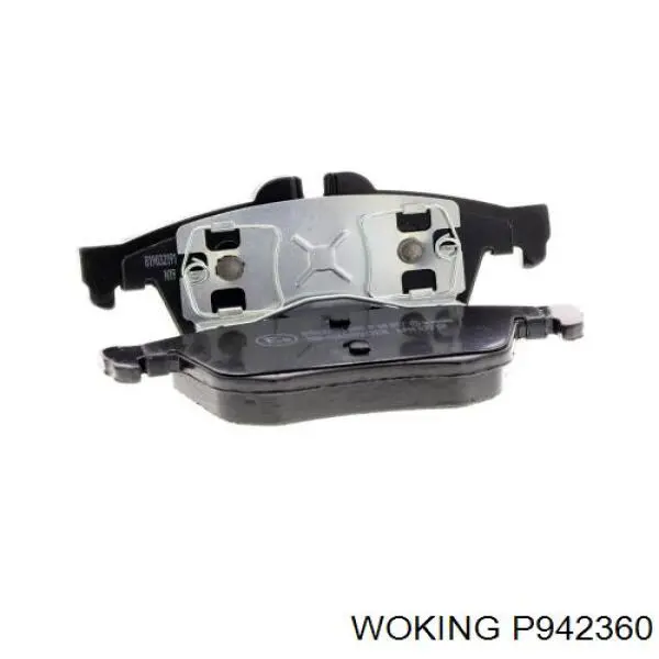 P9423.60 Woking колодки тормозные задние дисковые