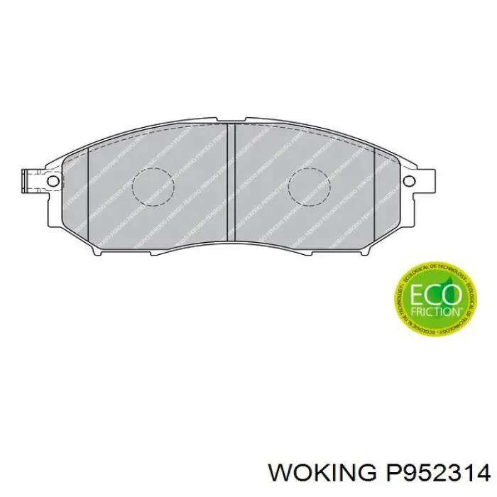 Тормозные колодки Woking P952314
