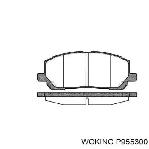 Передние тормозные колодки P955300 Woking