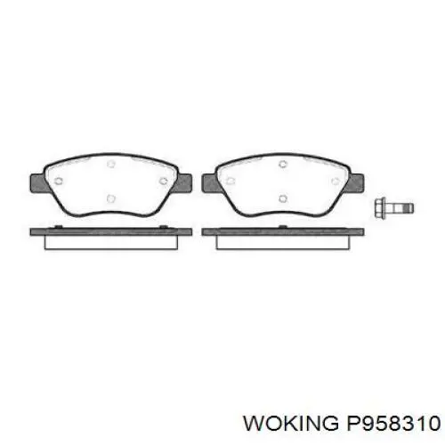P958310 Woking Колодки передние