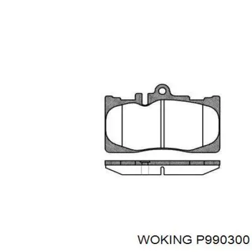 Передние тормозные колодки P990300 Woking