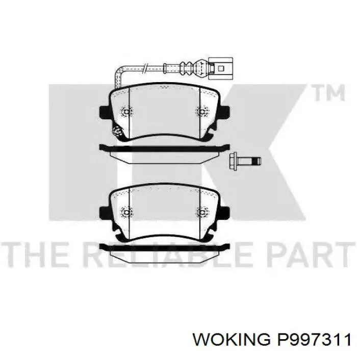 Колодки дисковые  Woking P997311 цена, от 23.42 USD
