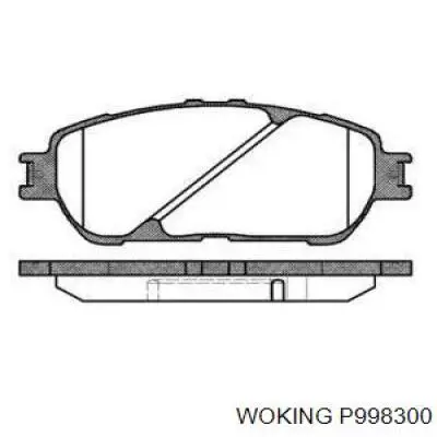 Передние тормозные колодки P998300 Woking