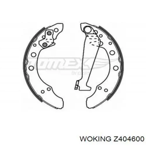 Тормоза рабочие задние ножные и тормозные барабаны Woking Z404600 цена, от 14.78 USD