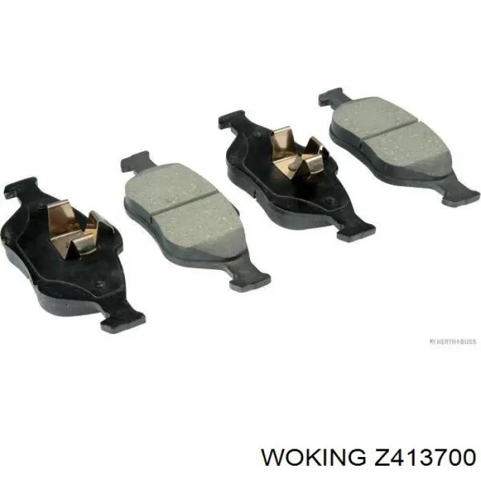 Zapatas de frenos de tambor traseras Z413700 Woking