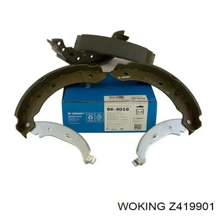 Задние барабанные колодки Z419901 Woking