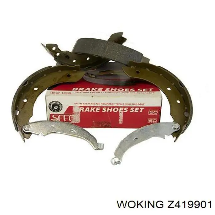 Купить Z419901 Woking Задние барабанные тормозные колодки