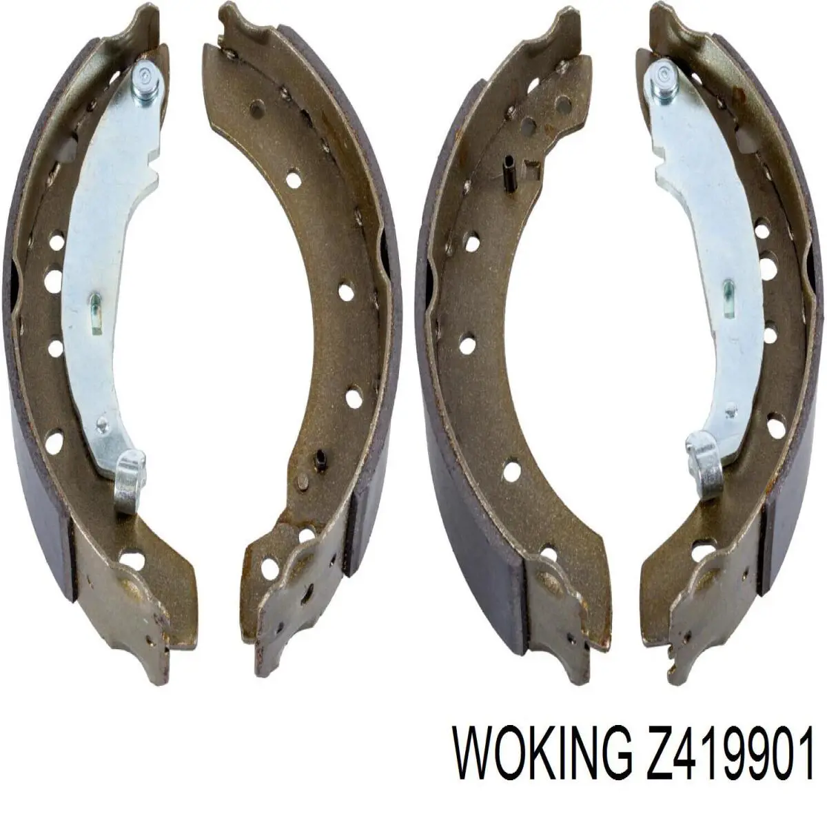 Z4199.01 Woking колодки тормозные задние барабанные