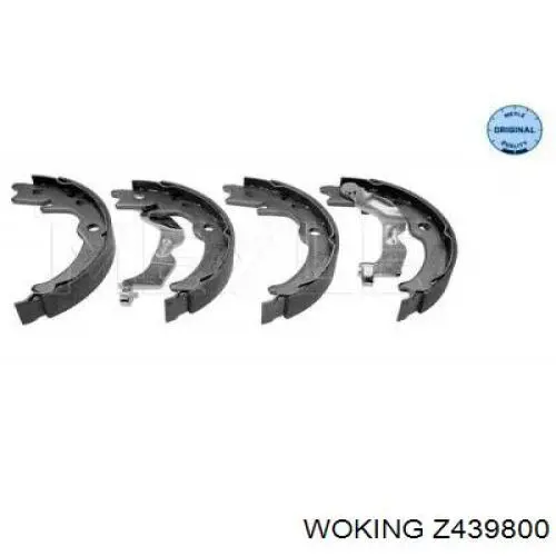 Задние барабанные колодки Z439800 Woking