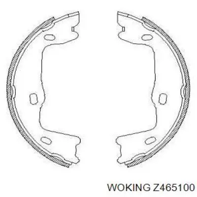 Колодки ручника Z465100 Woking