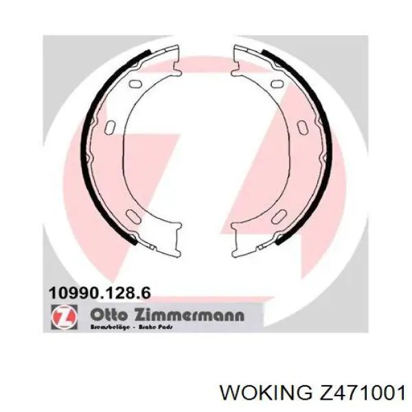 Купить Z471001 Woking Колодки ручника/стояночного тормоза