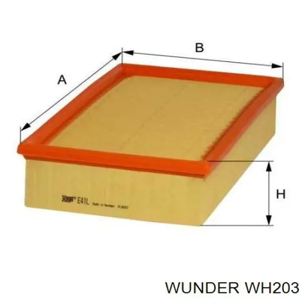 Filtro de aire WH203 Wunder