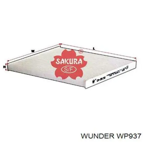 Фильтр салона WP937 Wunder