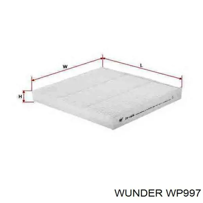 Фильтр воздушный отопителя Wunder WP997 цена, от 3.90 USD