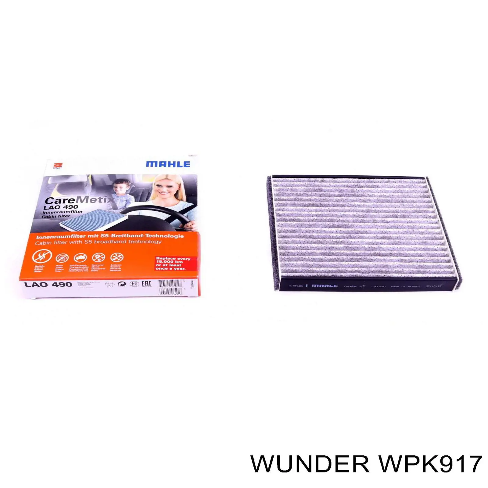Фильтр салона WPK917 Wunder