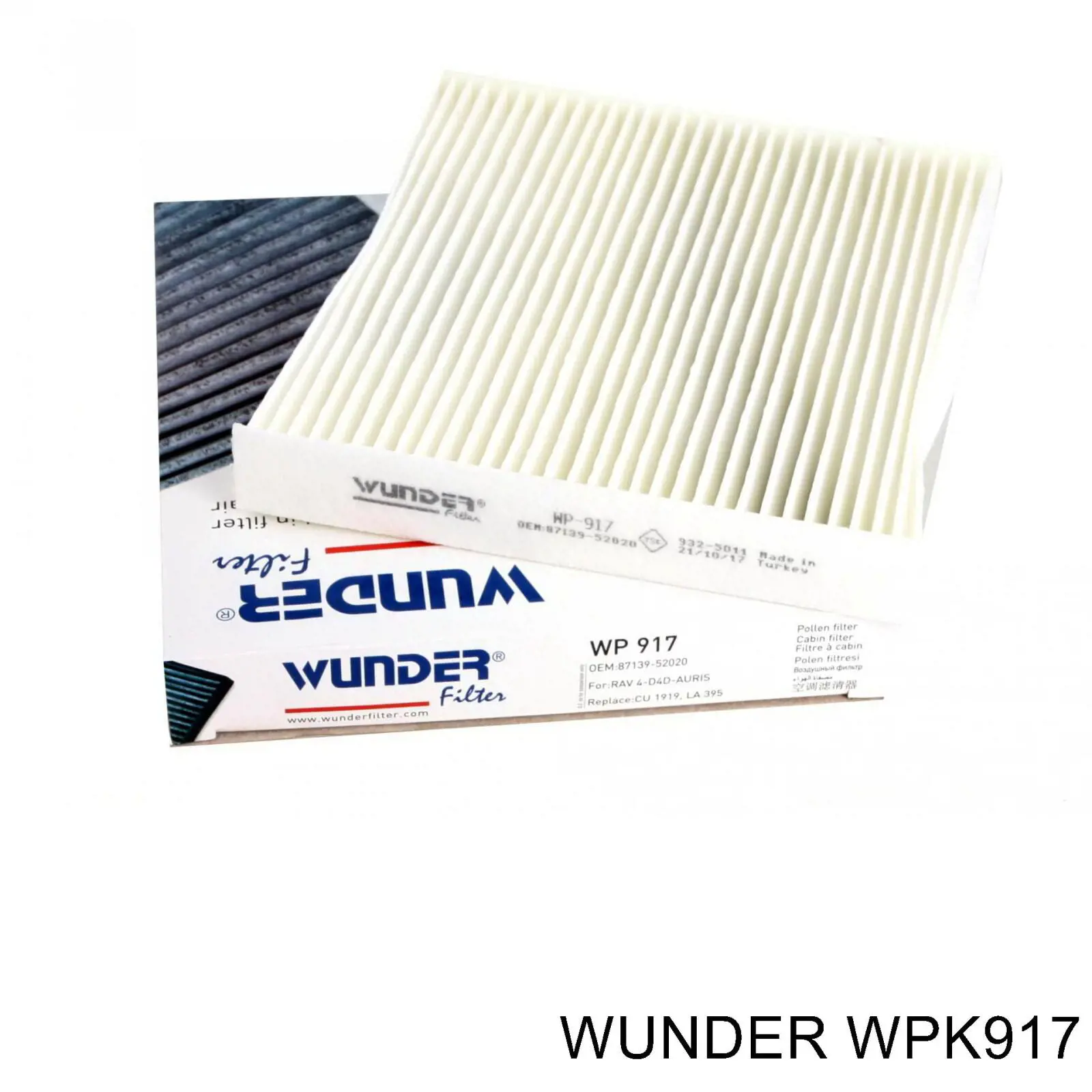 Filtro de habitáculo WPK917 Wunder