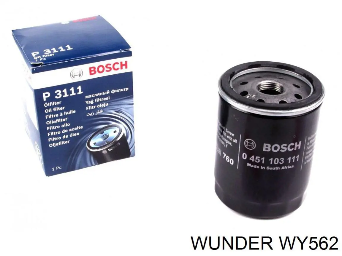 Filtro de aceite WY562 Wunder