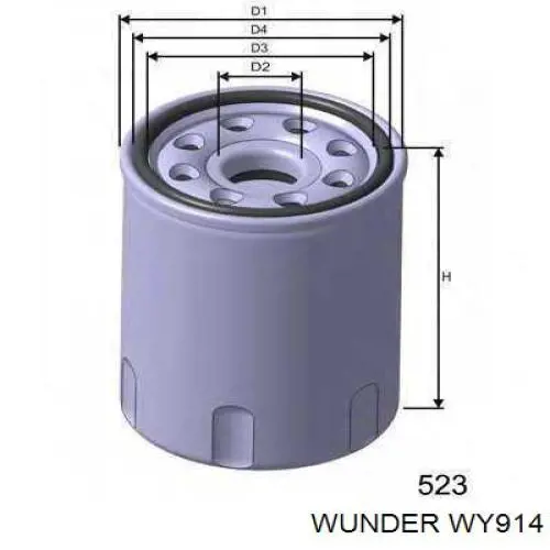 Масляный фильтр WY914 Wunder