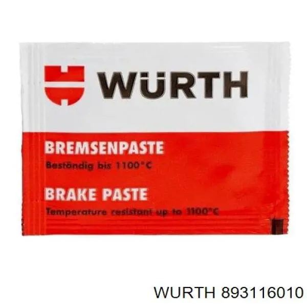 Смазка суппорта дискового тормоза силиконовая Wurth 893116010 цена, от 4.26 USD