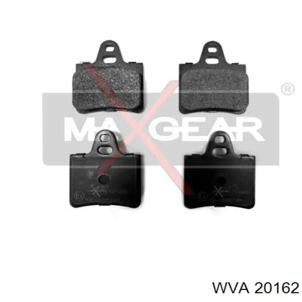 Колодки тормозные задние дисковые WVA 20162