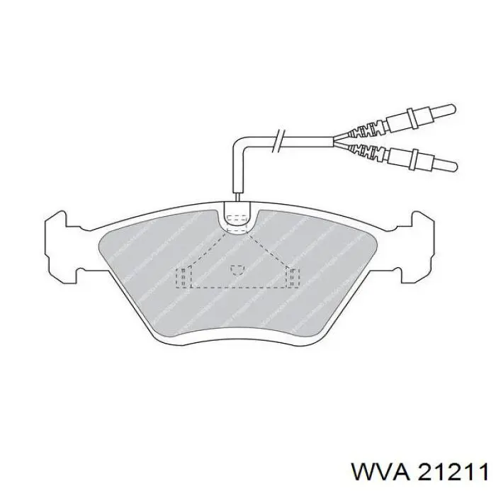 Передние тормозные колодки 21211 WVA