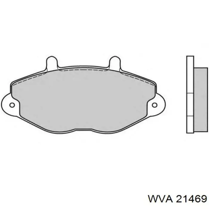 Передние тормозные колодки 21469 WVA