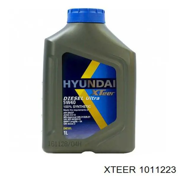 Моторное масло Xteer Diesel Ultra 5W-40 Синтетическое 1л (1011223)