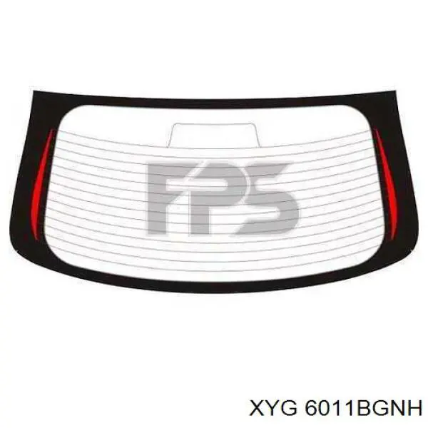 GS5008D23 XYG Стекло двери задка