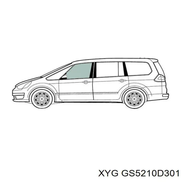 Окно (передней двери) двери XYG GS5210D301 цена, от 22.52 USD